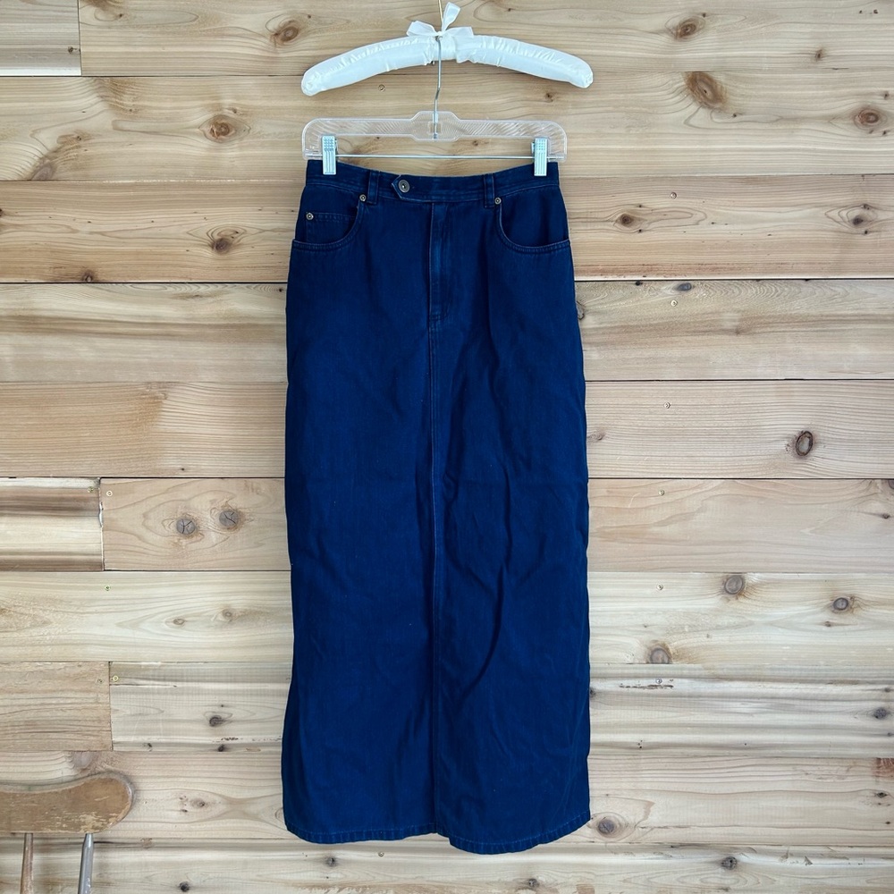 Liz Claireborn 100% Cotton Modest Denim Skirt